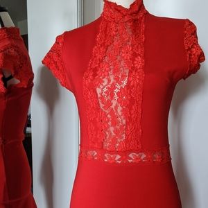 Bodycon red dress size small